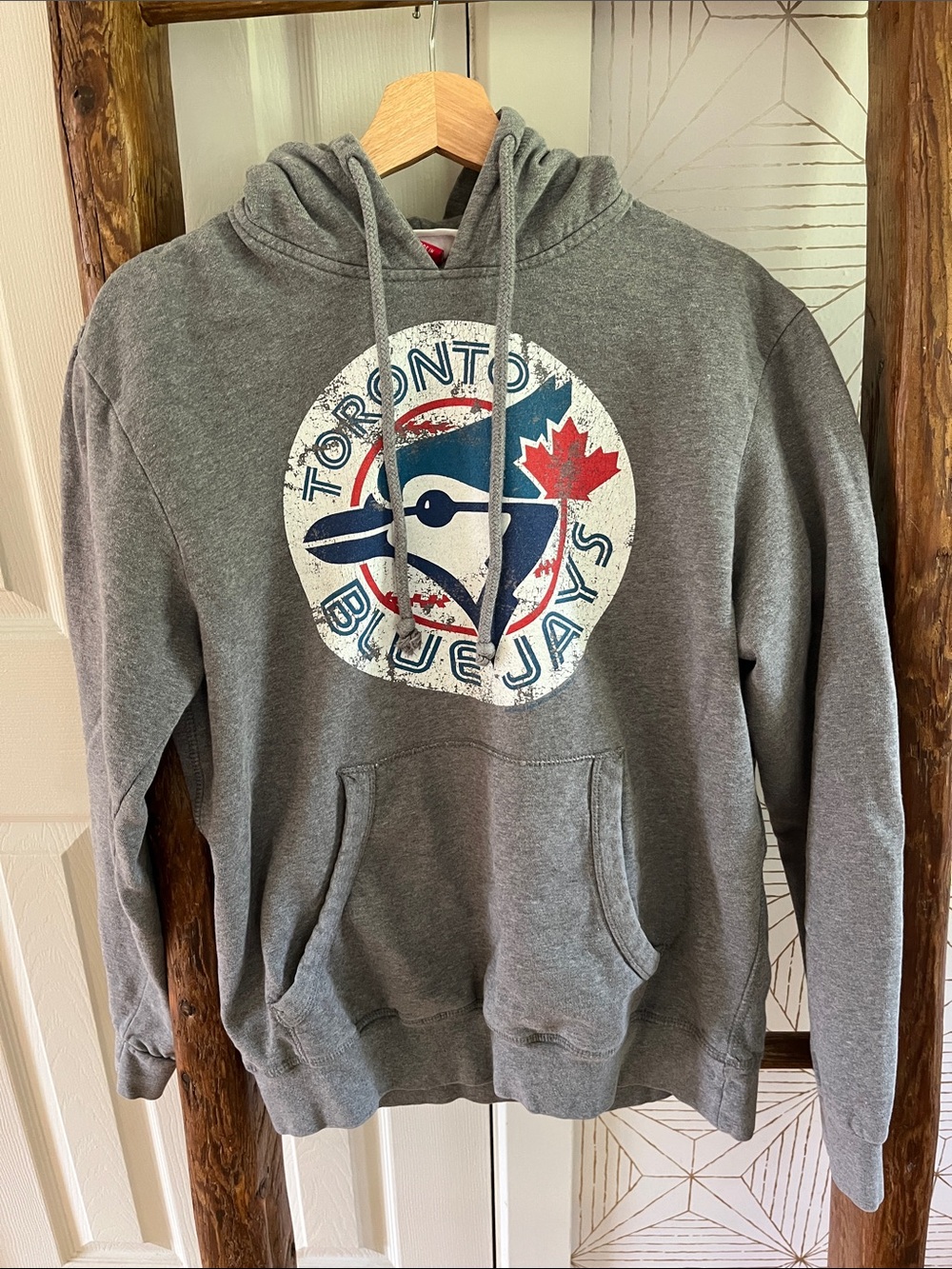 Mitchell & Ness Toronto Blue Jays Gray Pullover Hoodie